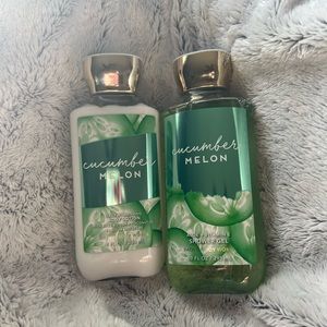 Bath & Body Works Cucumber Melon BUNDLE Lotion and Shower Gel